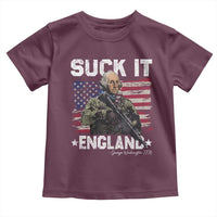 Suck It England Funny 4th of July George Washington 1776 Toddler T Shirt - Wonder Print Shop
