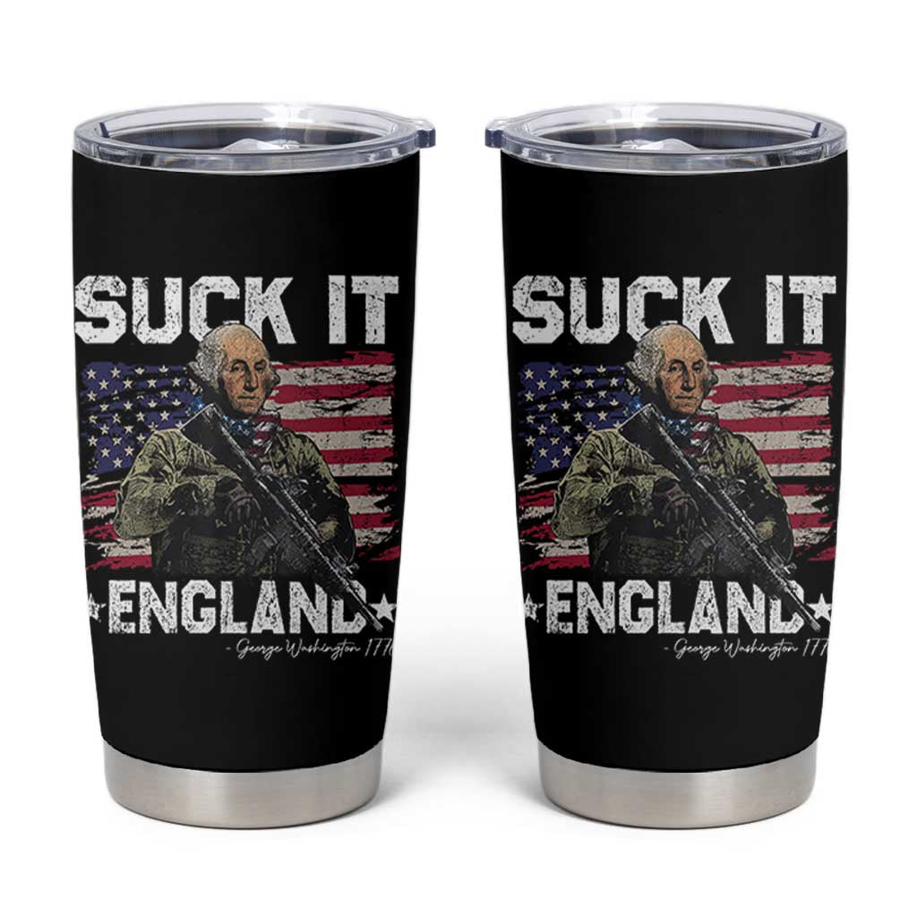 Suck It England Funny 4th of July George Washington 1776 Tumbler Cup - Wonder Print Shop