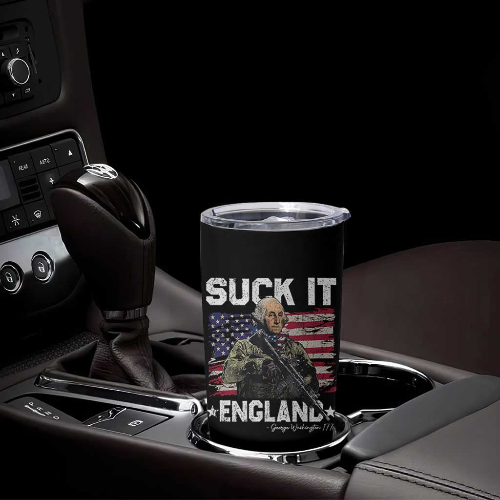 Suck It England Funny 4th of July George Washington 1776 Tumbler Cup - Wonder Print Shop