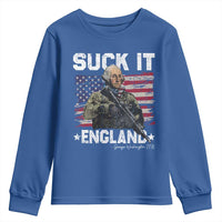 Suck It England Funny 4th of July George Washington 1776 Youth Sweatshirt - Wonder Print Shop