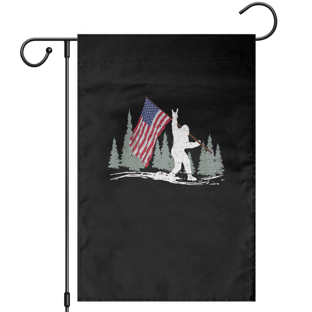 Bigfoot Garden Flag Sasquatch American Flag Patriotic - Wonder Print Shop