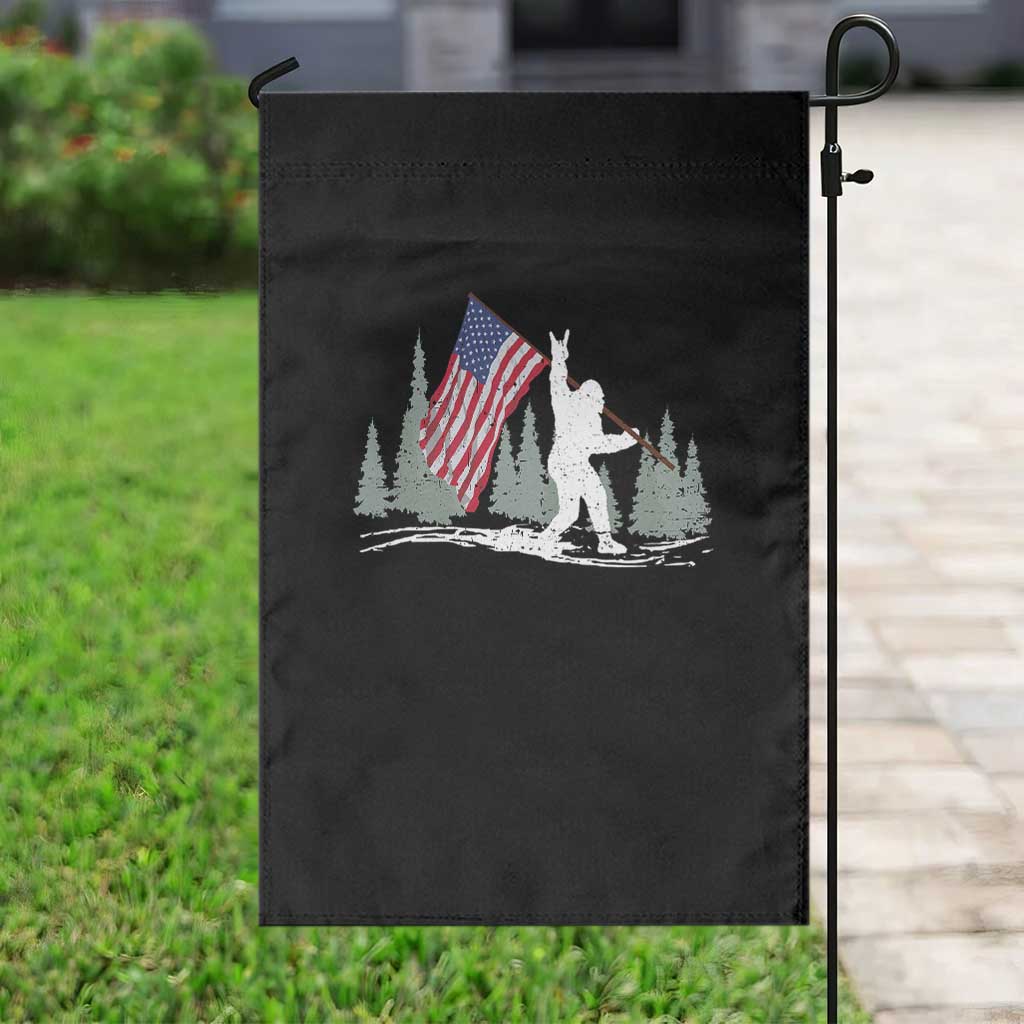Bigfoot Garden Flag Sasquatch American Flag Patriotic - Wonder Print Shop