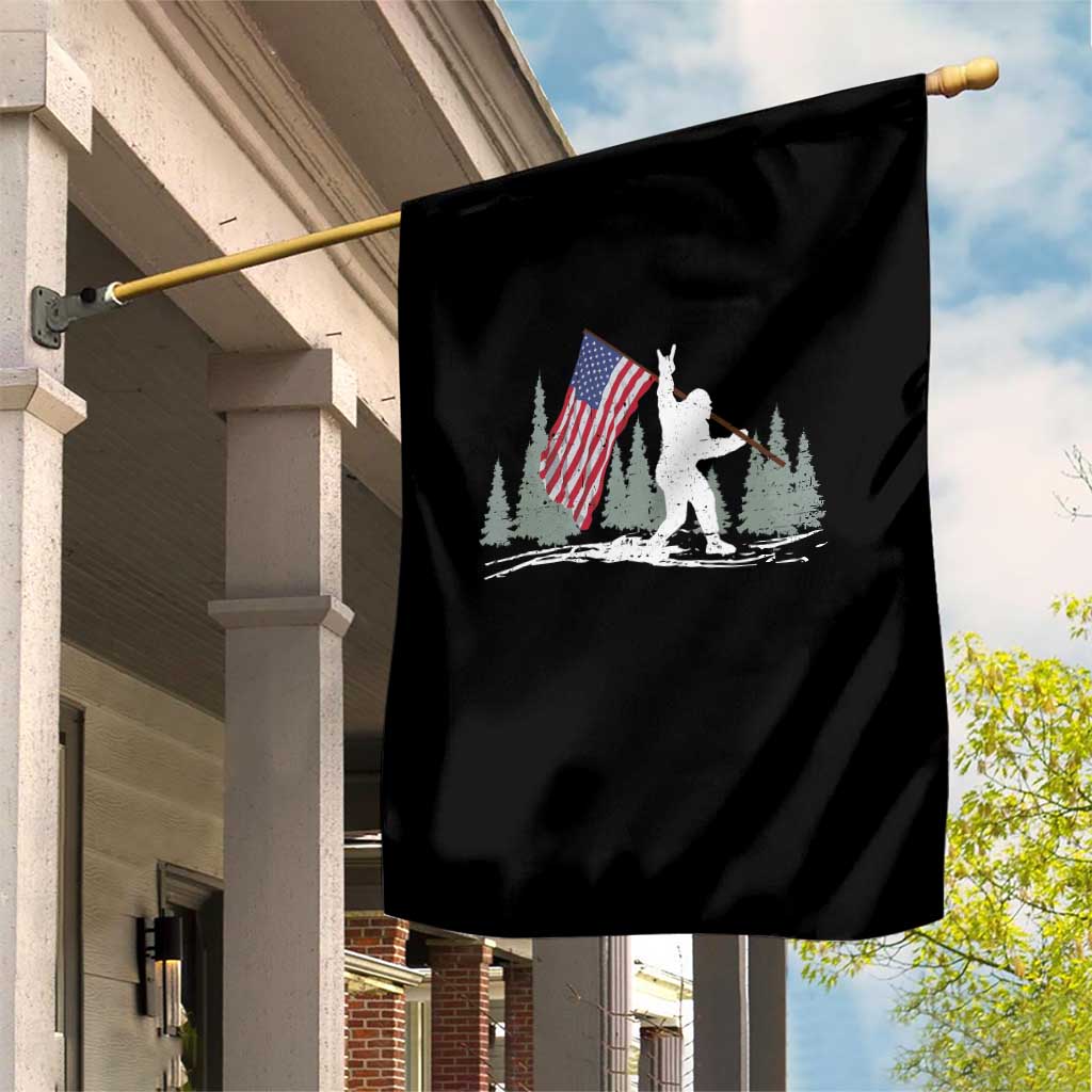Bigfoot Garden Flag Sasquatch American Flag Patriotic - Wonder Print Shop