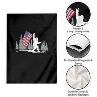 Bigfoot Garden Flag Sasquatch American Flag Patriotic - Wonder Print Shop