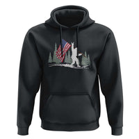Bigfoot Hoodie Sasquatch American Flag Patriotic - Wonder Print Shop