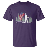 Bigfoot T Shirt Sasquatch American Flag Patriotic - Wonder Print Shop