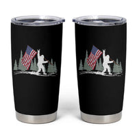 Bigfoot Tumbler Cup Sasquatch American Flag Patriotic - Wonder Print Shop