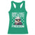 American Flag Eagle Racerback Tank Top Sorry I Cant Hear You Over The Sound Of My Freedom - Wonder Print Shop