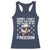 American Flag Eagle Racerback Tank Top Sorry I Cant Hear You Over The Sound Of My Freedom - Wonder Print Shop