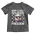 American Flag Eagle Toddler T Shirt Sorry I Cant Hear You Over The Sound Of My Freedom - Wonder Print Shop