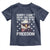 American Flag Eagle Toddler T Shirt Sorry I Cant Hear You Over The Sound Of My Freedom - Wonder Print Shop