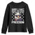 American Flag Eagle Youth Sweatshirt Sorry I Cant Hear You Over The Sound Of My Freedom - Wonder Print Shop