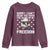 American Flag Eagle Youth Sweatshirt Sorry I Cant Hear You Over The Sound Of My Freedom - Wonder Print Shop