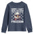 American Flag Eagle Youth Sweatshirt Sorry I Cant Hear You Over The Sound Of My Freedom - Wonder Print Shop