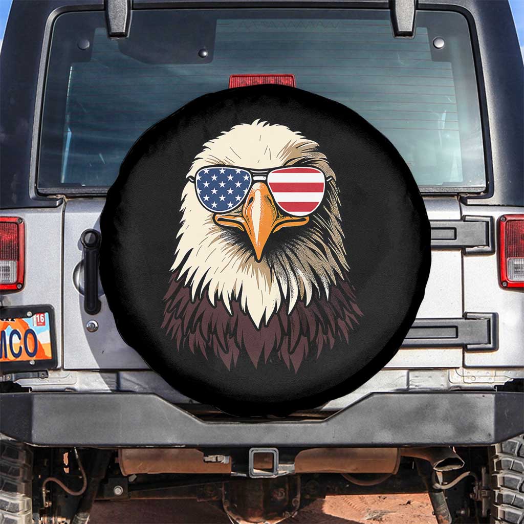 American Flag Patriotic Eagle Spare Tire Cover 4th of July - Wonder Print Shop