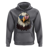 American Flag Patriotic Eagle Hoodie 4th of July - Wonder Print Shop
