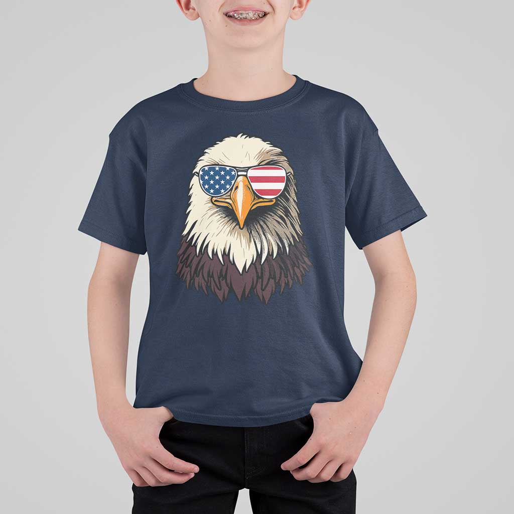 American Flag Patriotic Eagle T Shirt For Kid 4th of July - Wonder Print Shop