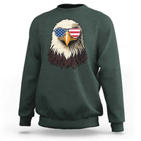 American Flag Patriotic Eagle Sweatshirt 4th of July - Wonder Print Shop