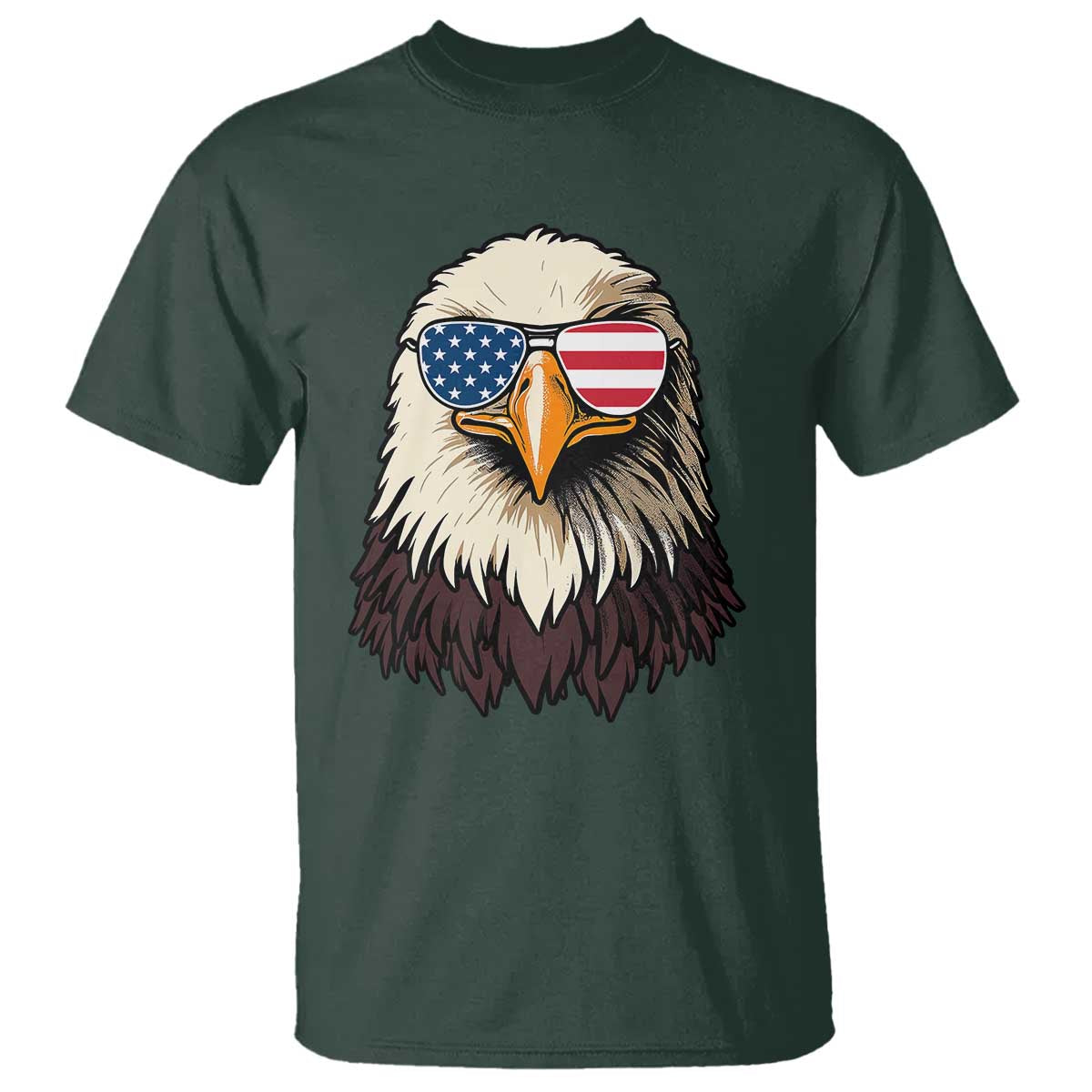 American Flag Patriotic Eagle T Shirt 4th of July - Wonder Print Shop