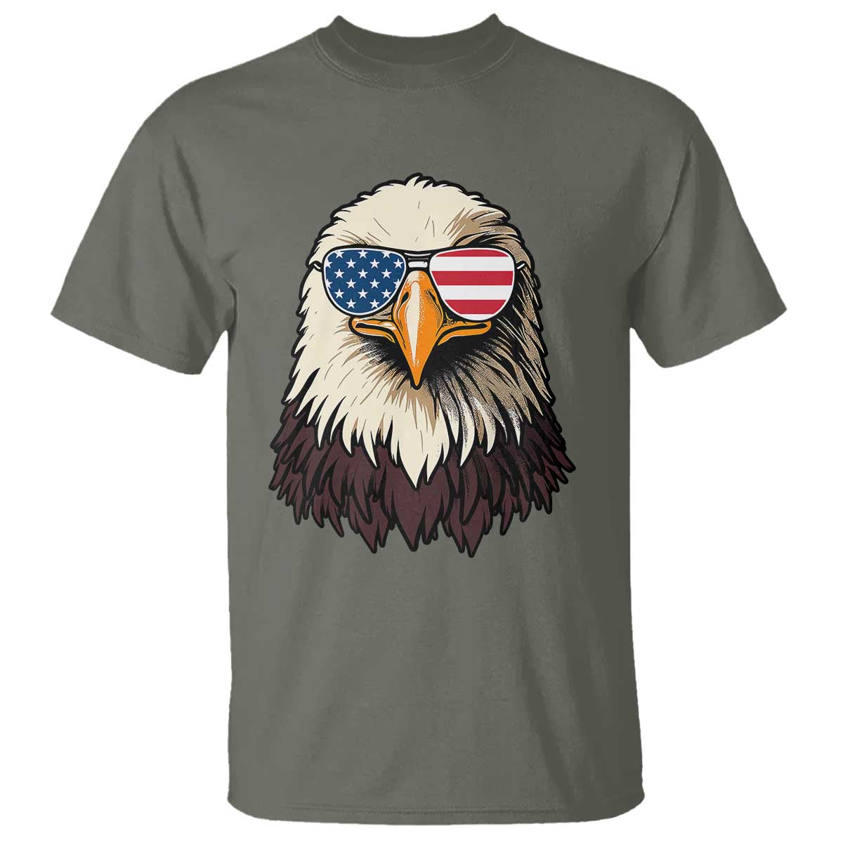 American Flag Patriotic Eagle T Shirt 4th of July - Wonder Print Shop