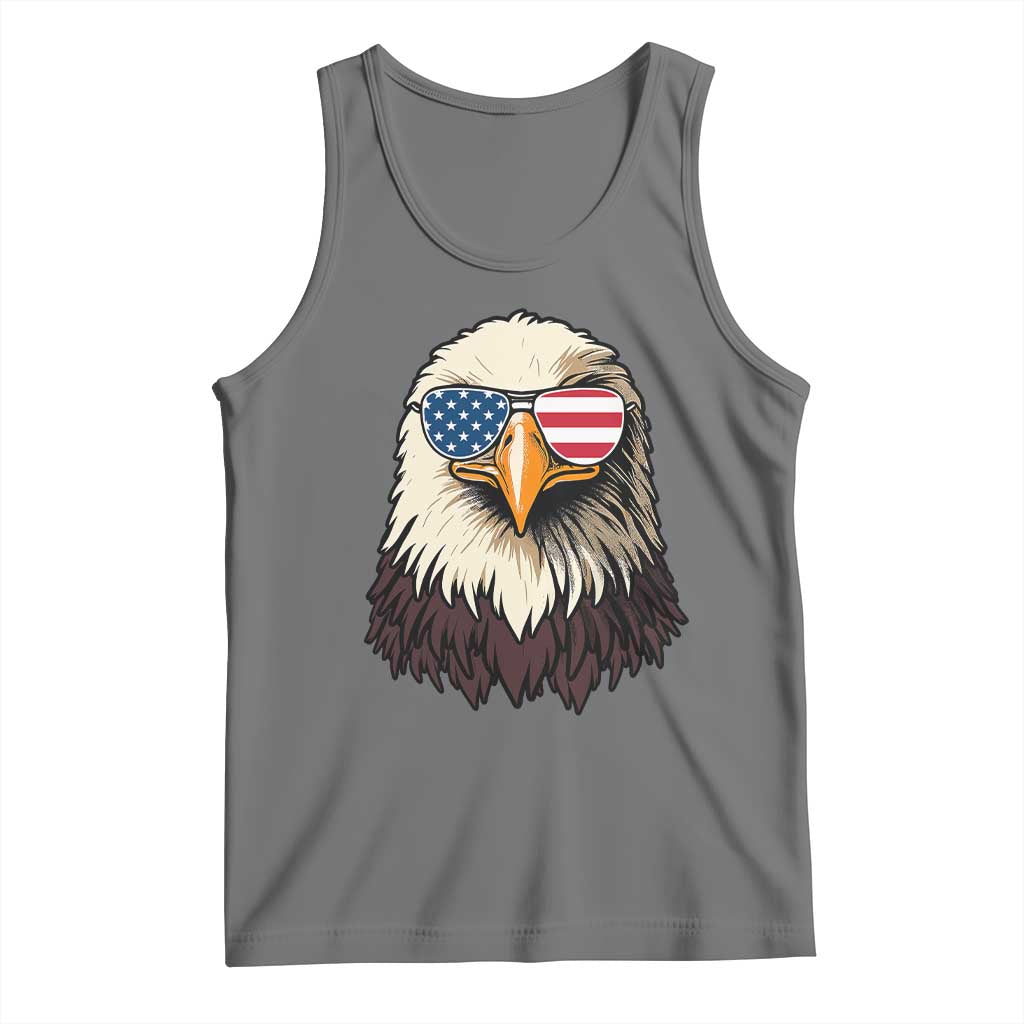 American Flag Patriotic Eagle Tank Top 4th of July - Wonder Print Shop