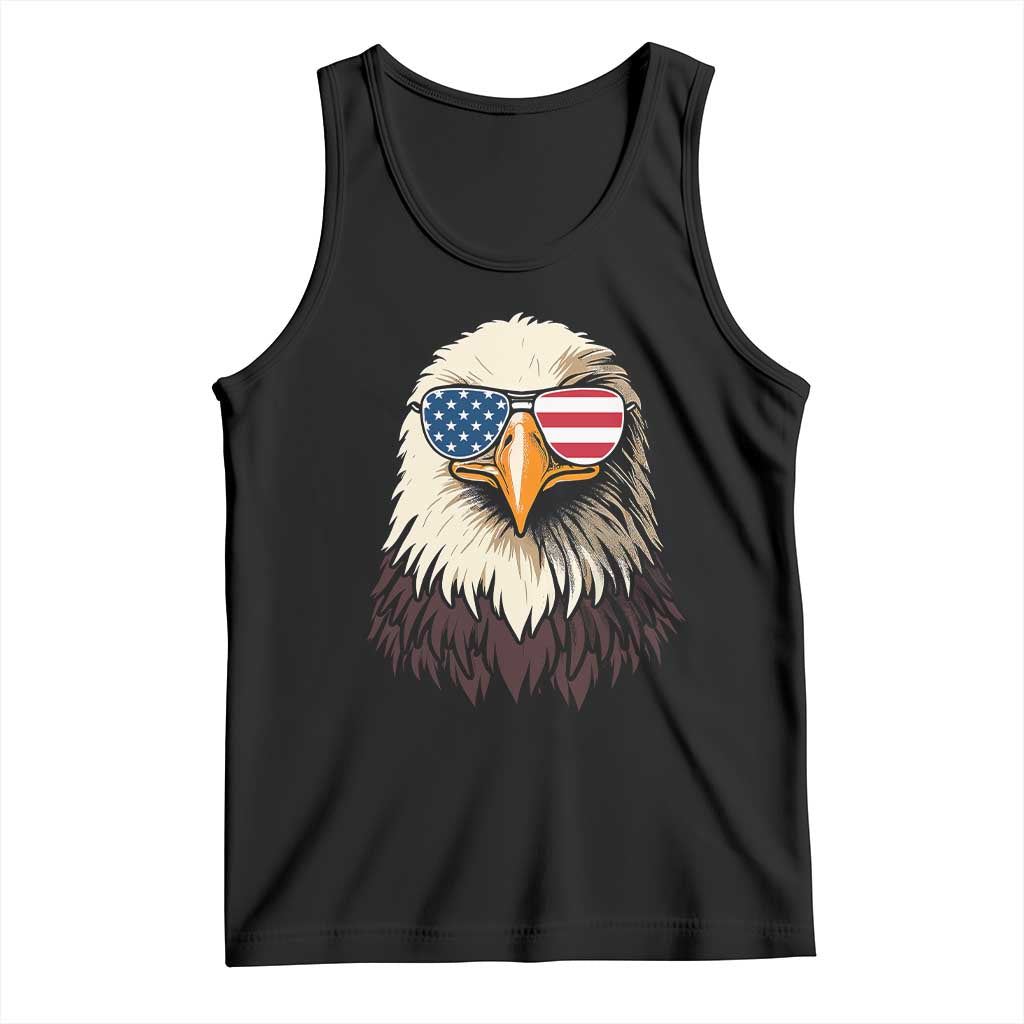 American Flag Patriotic Eagle Tank Top 4th of July - Wonder Print Shop