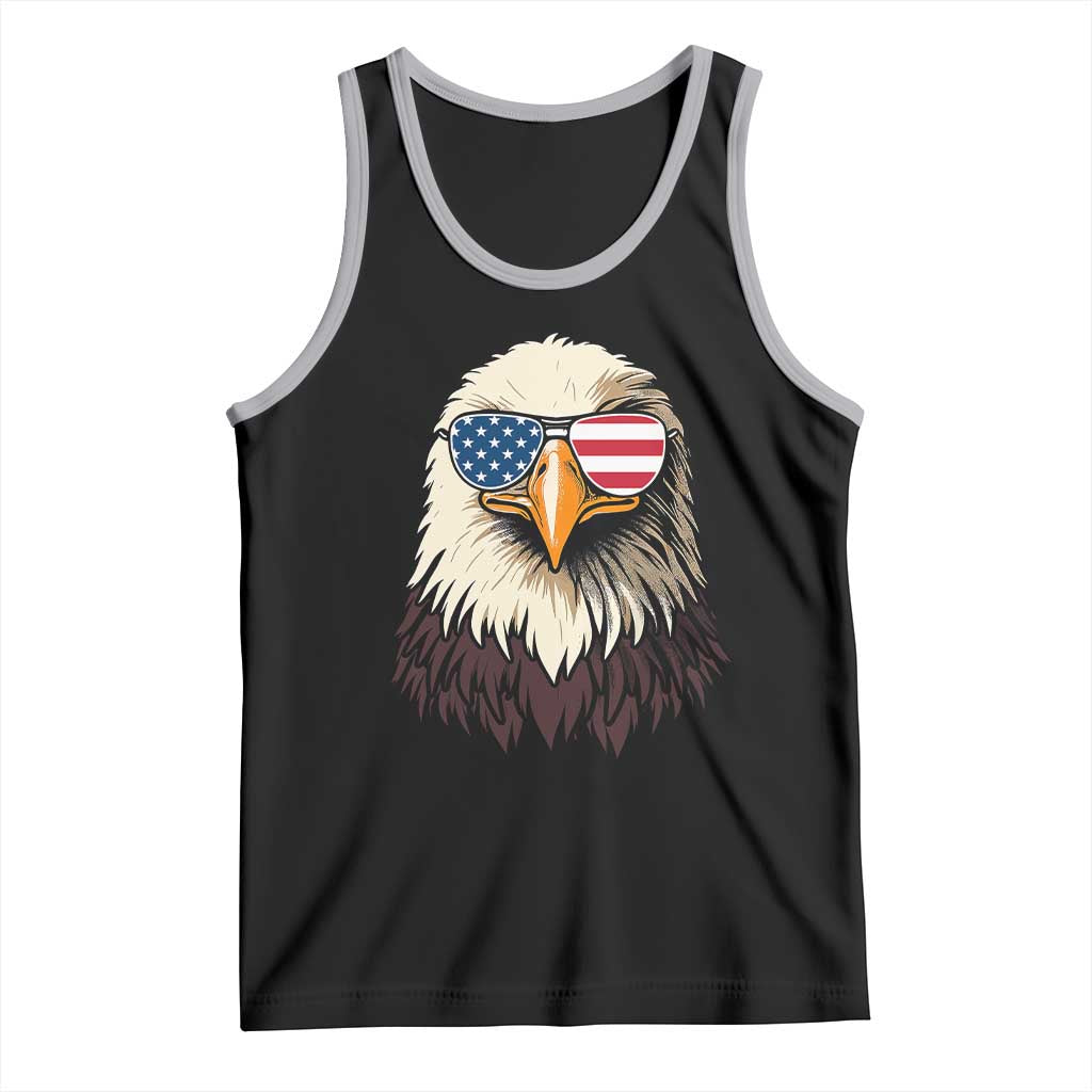 American Flag Patriotic Eagle Tank Top 4th of July - Wonder Print Shop