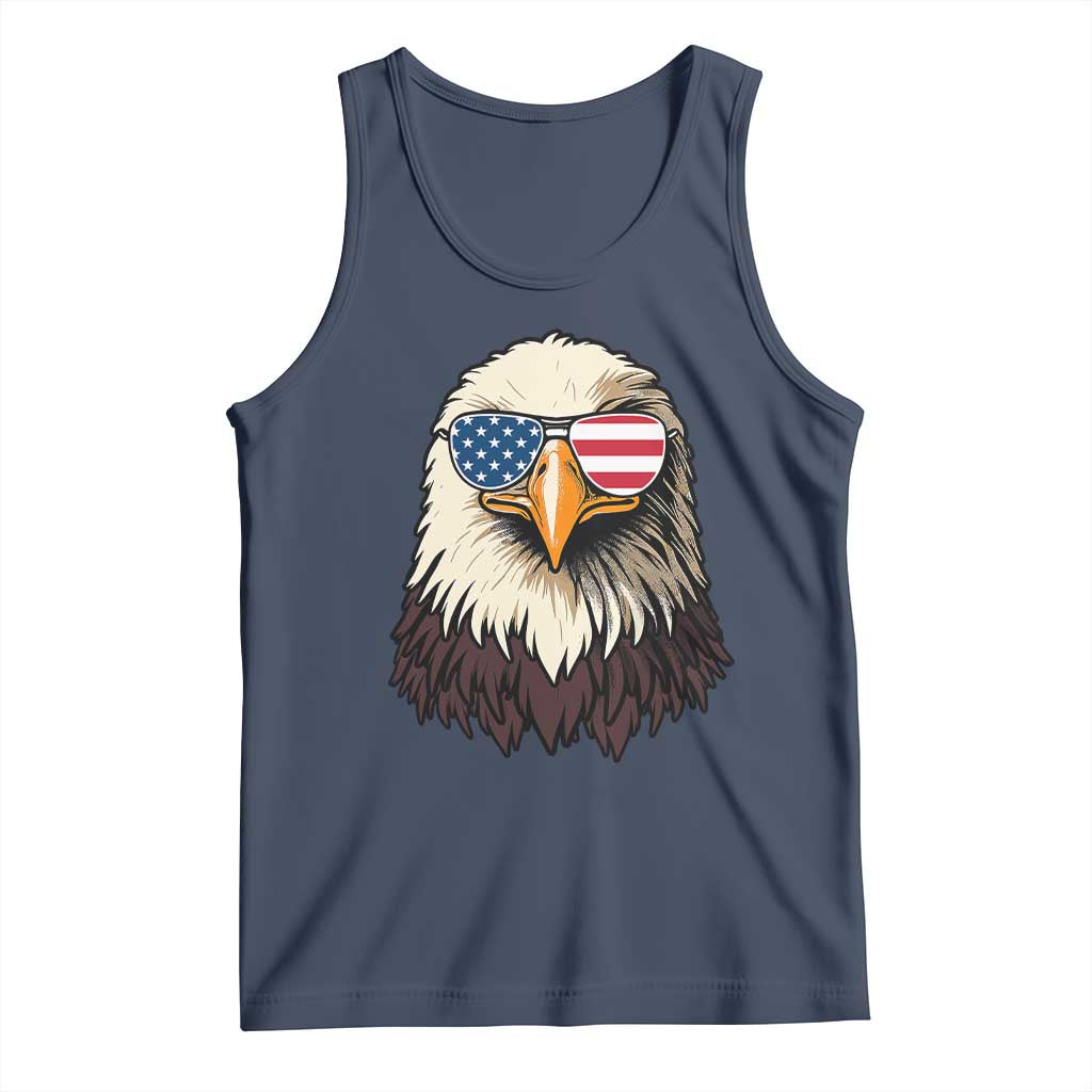 American Flag Patriotic Eagle Tank Top 4th of July - Wonder Print Shop