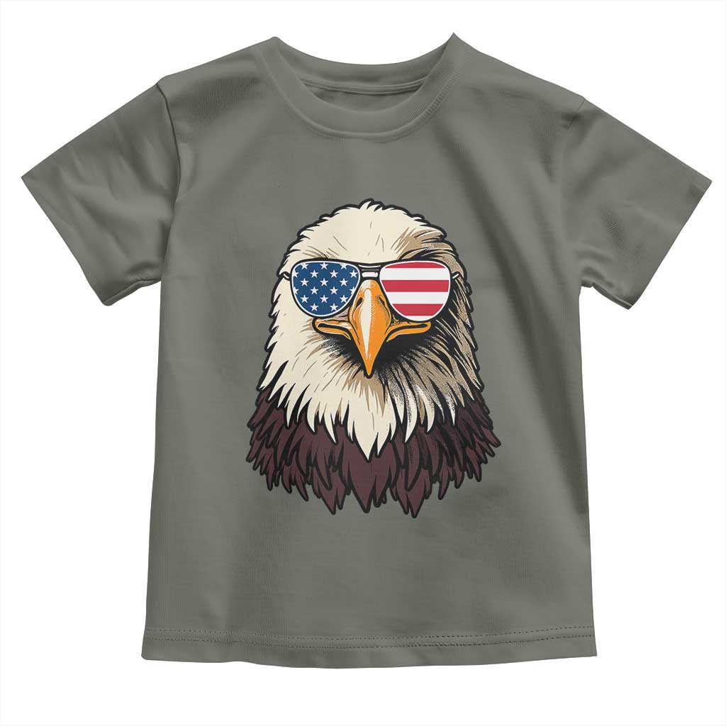 American Flag Patriotic Eagle Toddler T Shirt 4th of July - Wonder Print Shop