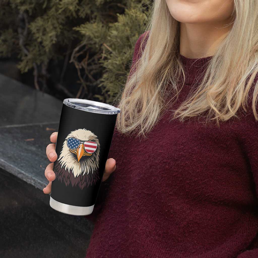 American Flag Patriotic Eagle Tumbler Cup 4th of July - Wonder Print Shop