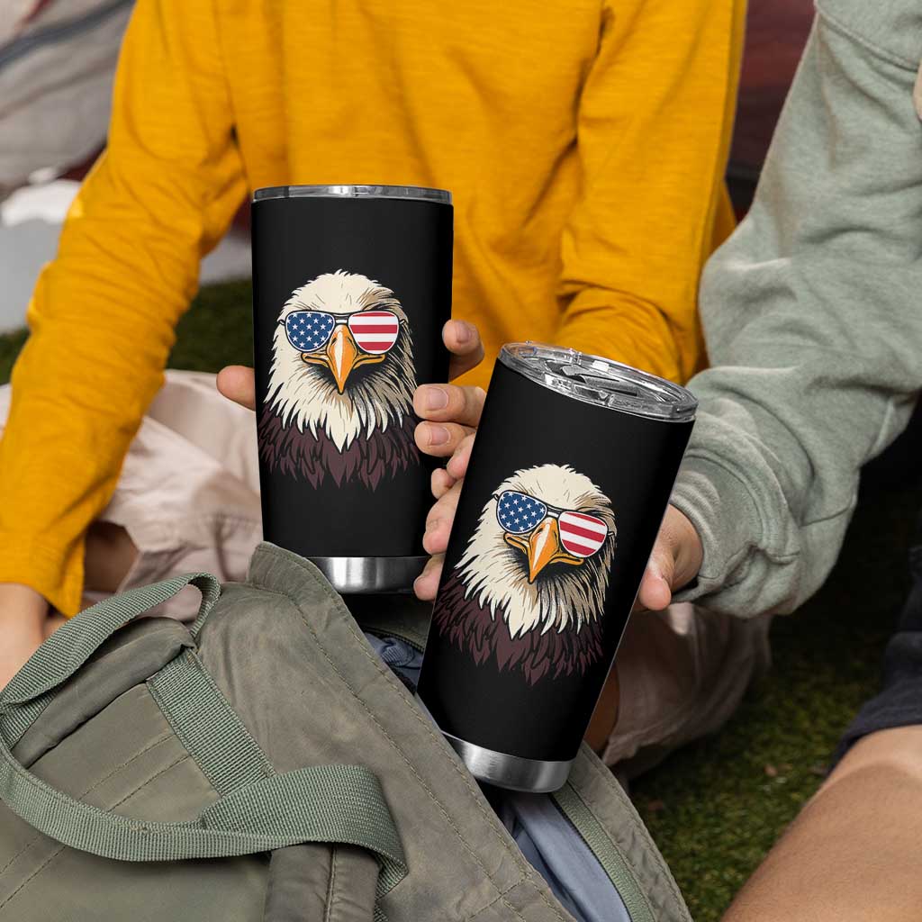 American Flag Patriotic Eagle Tumbler Cup 4th of July - Wonder Print Shop