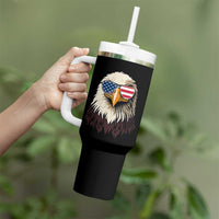 American Flag Patriotic Eagle Tumbler With Handle 4th of July - Wonder Print Shop