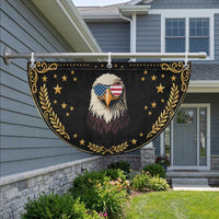American Flag Eagle Patriotic Fan Flag 4th of July