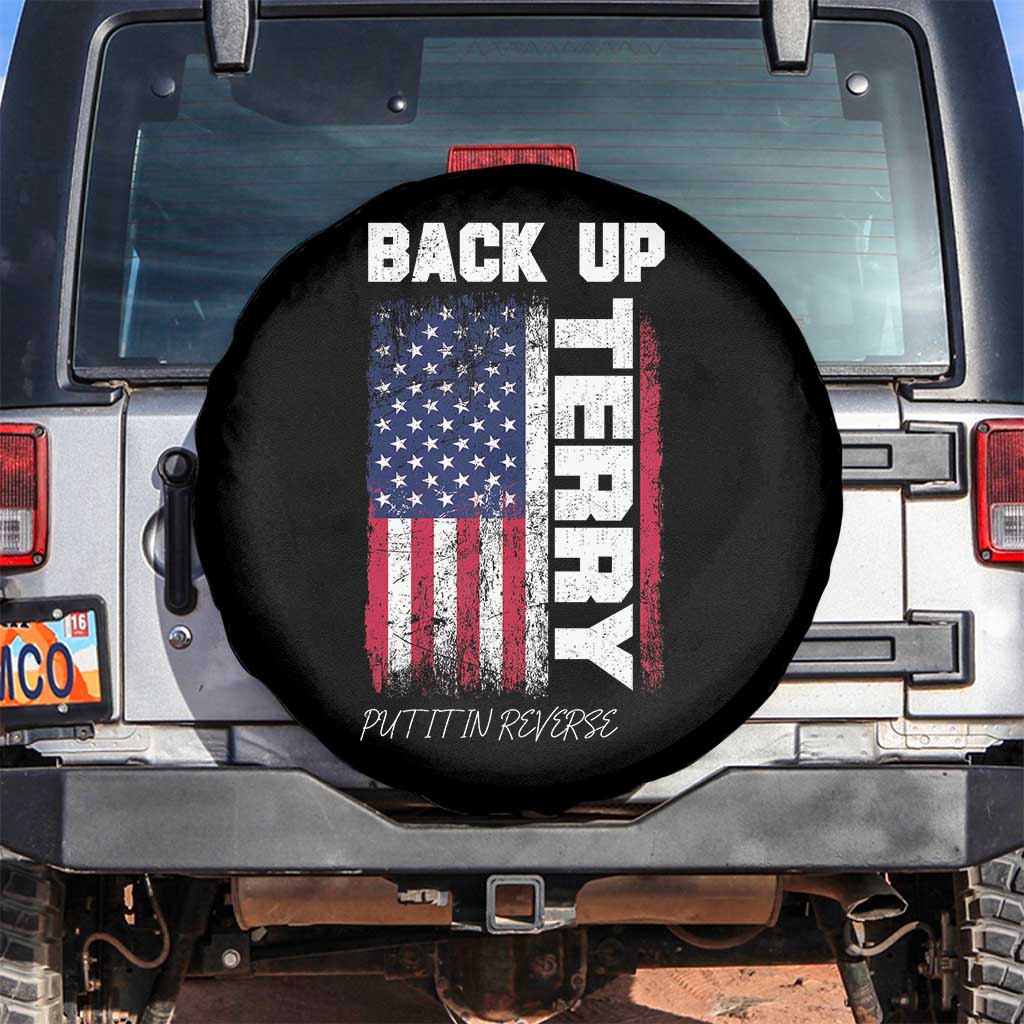 Back It Up Terry Put It In Reverse Spare Tire Cover Funny 4th of July Patriotic American Flag - Wonder Print Shop