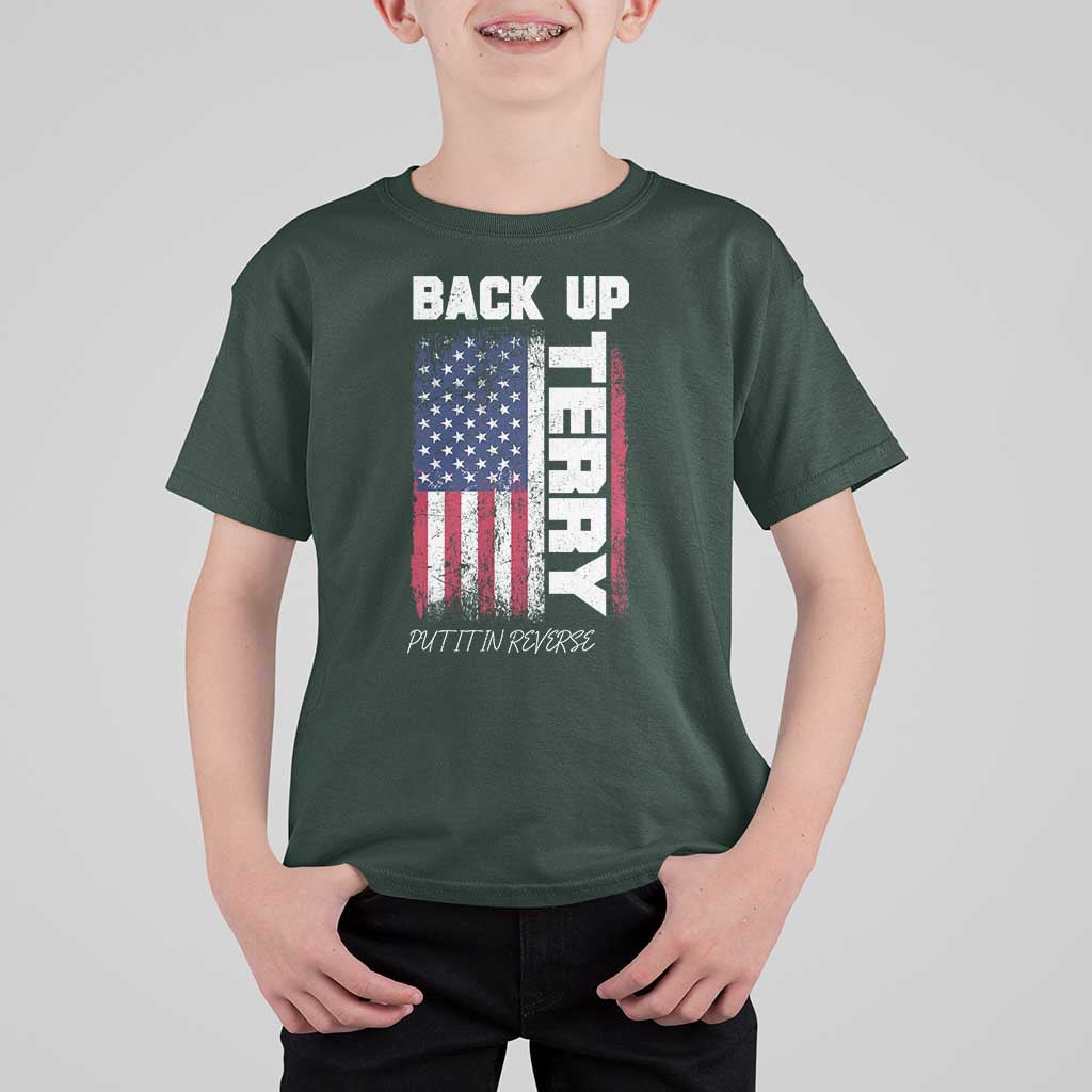 Back It Up Terry Put It In Reverse T Shirt For Kid Funny 4th of July Patriotic American Flag - Wonder Print Shop