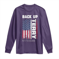 Back It Up Terry Put It In Reverse Long Sleeve Shirt Funny 4th of July Patriotic American Flag - Wonder Print Shop