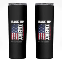 Back It Up Terry Put It In Reverse Skinny Tumbler Funny 4th of July Patriotic American Flag - Wonder Print Shop