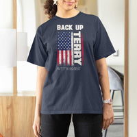 Back It Up Terry Put It In Reverse T Shirt For Women Funny 4th of July Patriotic American Flag - Wonder Print Shop