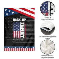 Back It Up Terry Put It In Reverse Garden Flag Funny 4th of July Patriotic American Flag