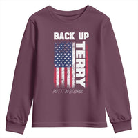 Back It Up Terry Put It In Reverse Youth Sweatshirt Funny 4th of July Patriotic American Flag - Wonder Print Shop