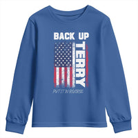 Back It Up Terry Put It In Reverse Youth Sweatshirt Funny 4th of July Patriotic American Flag - Wonder Print Shop