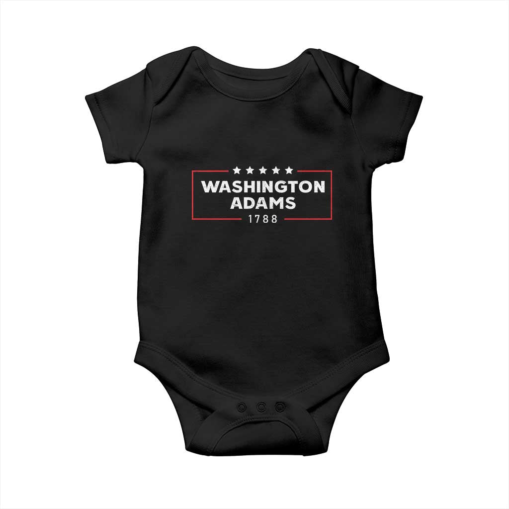 4th July George Washington 1788 Baby Onesie Retro President Campaign - Wonder Print Shop