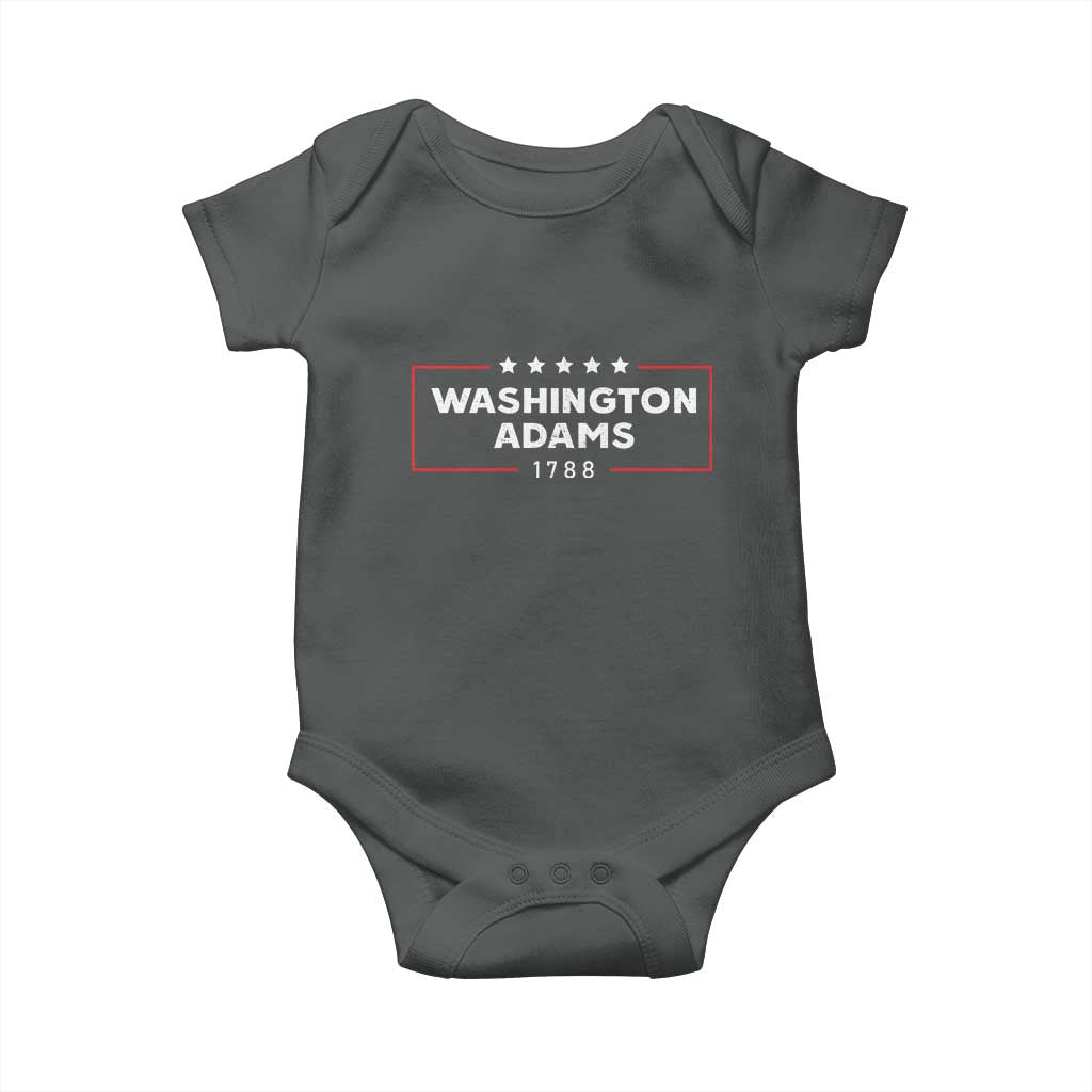 4th July George Washington 1788 Baby Onesie Retro President Campaign - Wonder Print Shop