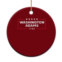 4th July George Washington 1788 Ceramic Ornament Retro President Campaign - Wonder Print Shop