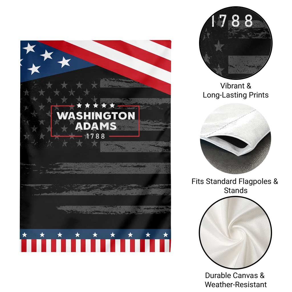 4th July George Washington 1788 Garden Flag Retro President Campaign