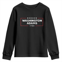 4th July George Washington 1788 Youth Sweatshirt Retro President Campaign - Wonder Print Shop