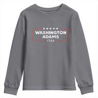 4th July George Washington 1788 Youth Sweatshirt Retro President Campaign - Wonder Print Shop