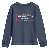 4th July George Washington 1788 Youth Sweatshirt Retro President Campaign - Wonder Print Shop
