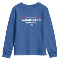 4th July George Washington 1788 Youth Sweatshirt Retro President Campaign - Wonder Print Shop