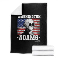 George Washington 1788 Throw Blanket Funny 4th of July Retro President Campaign USA Flag - Wonder Print Shop